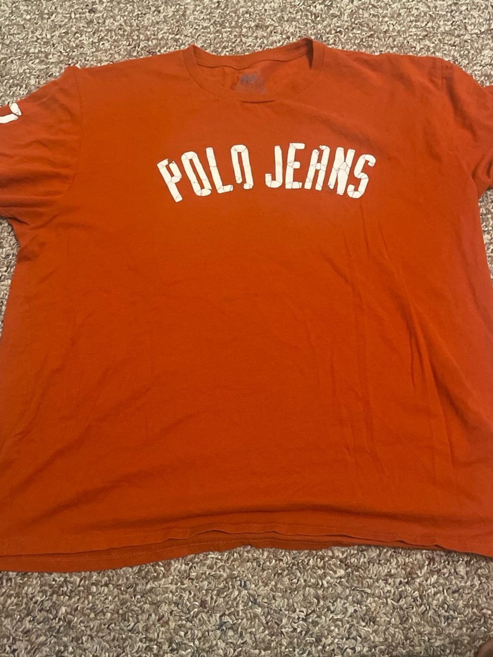 Apollo Jeans Orange Polo Jeans Graphic Tee